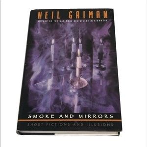 Signed Neil Gaiman Smoke & Mirrors Book